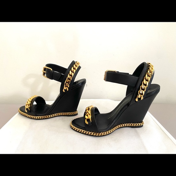 Authentic Giuseppe Zanotti leather wedges, never been used - Picture 7 of 9